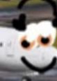 Gol Airlines Gamer Oficial character with a playful design, featuring a smiley face on an airplane. Fun aviation theme!