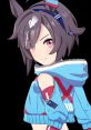 Misaki Akiyama as Believe from Umamusume: Pretty Derby, showcasing her stylish outfit and confident expression.