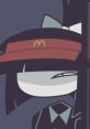 Rag Dollie character wearing a red fast food hat, exuding a quirky, playful vibe in a cartoonish style.