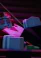 Roblox character in a stylish outfit with star glasses, relaxing with poker chips and a cue stick in a colorful setting.