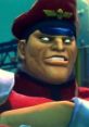 M. Bison from Street Fighter 4, showcasing his iconic menacing expression and military attire.