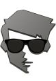 Stylized graphic logo of Lukis3D Studio featuring a modern character wearing sunglasses, emphasizing creativity and innovation.