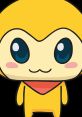 Cheerful yellow character from Kikitchi (American Dub), featuring big blue eyes and a friendly smile, perfect for fans.