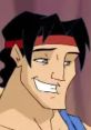 Adonis character from "T teen Titans" with a confident smile, showcasing his charming personality and athletic build.