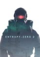 Silhouette of a character from Entropy: Zero 2 featuring a glowing red eye, set against a moody urban backdrop.