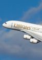 Emirates Airbus A380 in flight, showcasing its distinctive livery and advanced aerodynamics for optimal performance.