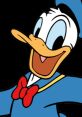 Cheerful Donald Duck (Ducc) character wearing a blue outfit and red bow tie, exuding playful energy and charm.