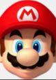 Close-up of Super Mario's iconic face with red hat, large mustache, and expressive eyes, showcasing his playful character.