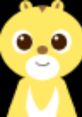 Cheerful yellow cartoon character with big brown eyes, evoking a playful vibe in children’s media by Max Studio.