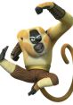 Maestro Mono from Kung Fu Panda striking a dynamic kung fu pose, showcasing agility and strength in animation.