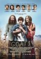 GOATS (2012) film poster featuring David Duchovny, Vera Farmiga, and Graham Phillips in a desert setting.