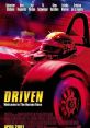Movie poster for "Driven" (2001) featuring a racing car, vibrant colors, and key cast names including Stallone and Reynolds.