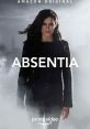 A woman in a dark jacket stands confidently in fog, promoting the Amazon original series "Absentia" (2017).
