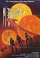 Promotional poster for "Nightfall" (1988), highlighting dramatic celestial imagery and themes of cosmic exploration.