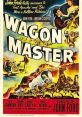 Wagon Master (1950) movie poster featuring John Ford's iconic Western adventure with dramatic visuals and vibrant colors.