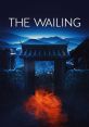Mysterious entrance shrouded in darkness, glowing with fiery hues, evoking suspense from "The Wailing" (2016).