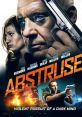Abstruse (2019) movie poster featuring intense characters, a gun, and the tagline 'Violent Pursuit of a Dark Mind.