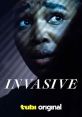 Dramatic close-up of a woman's face in "Invasive (2024)," showcasing suspenseful storytelling from Tubi Originals.