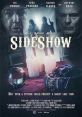 Movie poster for "Sideshow" (2020) featuring themes of magic, mayhem, and murder with dramatic visuals.