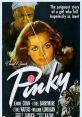 Pinky (1949) movie poster featuring Jeanne Crain, showcasing a poignant love story and emotional drama.