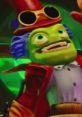 Dr. Krankcase character with green skin, blue hair, and a red hat, showcases a quirky, whimsical design.