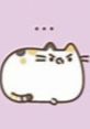 Cute cat with an annoyed expression, perfect for capturing the essence of average Minecraft villager interactions.