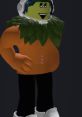 Playful character from "Freeze Frame!" wearing a leafy collar, an orange sweater, and an astronaut helmet, ready for fun.