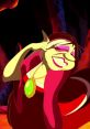 Drizelda from "Tom & Jerry: The Lost Dragon," animated character with colorful attire and mischievous expression.