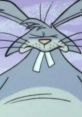 Big Rabbit with oversized ears and unique expression, representing playful cartoon humor and charm.