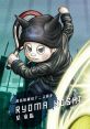 Ryoma Hoshi in dynamic tennis pose, wearing a stylish black outfit with a signature cap, showcasing his competitive spirit.