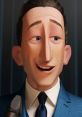Winston Deavor, the charismatic character from Incredibles 2, presenting with a microphone in a stylish suit.