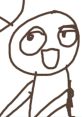 Drawing of Nick from "Frindle" with a playful expression, showcasing his adventurous spirit and creativity.