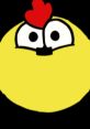 Cheerful character from "Peep and the Big Wide World" with big eyes and a playful red comb, highlighting fun voice captures.