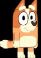 Bingo Heeler from Bluey, a playful orange and white puppy with a cheerful expression and a cute tail.