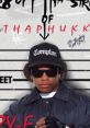 Eazy-E in Compton attire, showcasing his iconic style and influence, connected to "Creep n Crawl" voice in hip-hop history.