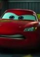 Angry Lightning McQueen with fierce expression, showcasing his determination and competitive spirit in the animated Cars series.