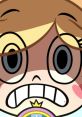 Close-up of a surprised character with large eyes and a wide grin, evoking classic animation styles related to Disney.