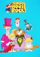 Colorful characters from "Schoolhouse Rock!" showcasing educational themes and catchy music by Bob Dorough.