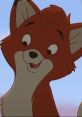 Cheerful Tod from "The Fox And The Hound 2," showcasing his playful personality and vibrant red fur.