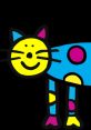 Playful cartoon cat character from ToddWorld, featuring bright colors and whimsical design, embodying fun and creativity.