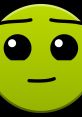 Smiling green emoji expressing a calm demeanor, ideal for weather predictions and cheerful forecasts in digital content.