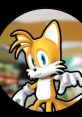 Miles "Tails" Prower, the iconic twin-tailed fox, features in a vibrant, animated style, showcasing his playful personality.