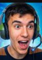 Excited gamer wearing a headset, capturing the thrill of gaming and engaging with content related to Yeterane.