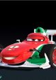 Francesco Bernoulli from Cars 2, a vibrant red racing car with a stylish design and an animated personality.
