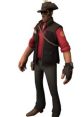 Stylized character in a brown hat and red shirt, showcasing a rugged look, perfect for "The Hell 2" themed content.