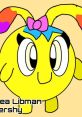 Piri from Sunny Bunnies, a cheerful yellow character with playful ears and a pink bow, radiating fun and positivity.