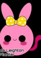 Chloe from Sunny Bunnies, a cheerful pink bunny with a polka-dot bow, radiates joy and fun in a vibrant design.