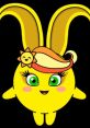 Sunny from Sunny Bunnies, a cheerful yellow character with a sun headband and green eyes, radiating happiness.