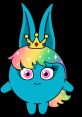 Colorful Lammy from Sunny Bunnies with a rainbow crown, showcasing her cheerful personality and playful style.