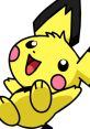 Happy Pichu Big from Pokémon, showcasing its adorable features with bright yellow fur and cheerful expression. Perfect for fans!